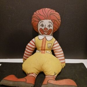 Vintage Ronald McDonald stuffed doll
